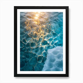 Icebergs In The Water 1 Art Print