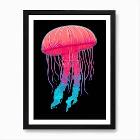 Turritopsis Dohrnii Importal Jellyfish Pop Art 4 Art Print