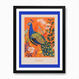 Spring Birds Poster Peacock 8 Art Print