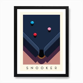 Snooker Minimalist Illustration Art Print