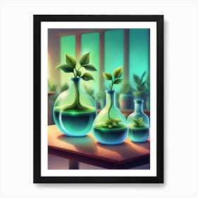 Chemistry Jars Art Print