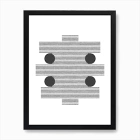 Dots And Lines 2 Art Print