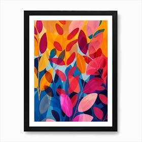 Abstract Leaves 13 Art Print