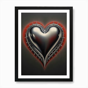 Heart Of Steel Art Print