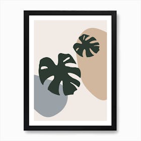 Monstera Leaves Art Print