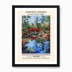 Japanese Garden In Holland Park London Parks Garden 4 Art Print