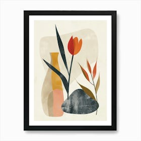 Cute Objects Abstract Illustration 2 Art Print