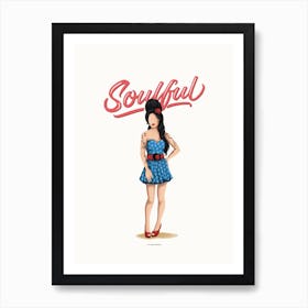 Affiche Amy Winehouse Minimaliste pour Salon