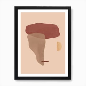 Africa Terracotta & Brown Art Print