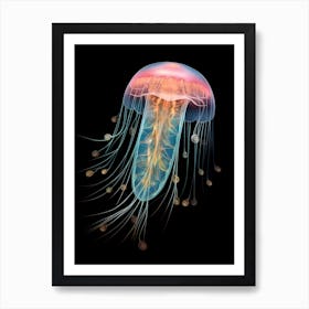 Comb Jelly Realistic 3 Art Print