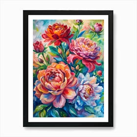 Peonies 32 Art Print