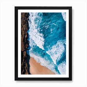 Colorful Crashing Waves Art Print