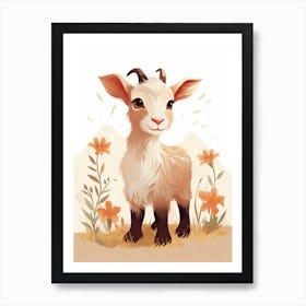 Baby Animal Illustration  Goat 1 Poster