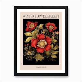 Lenten Rose 3 Winter Flower Market Poster Art Print