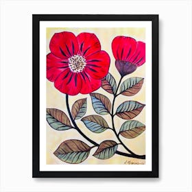 Red Roses Art Print