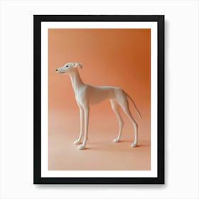 Greyhound. Generated with AI. Art Print Art Print