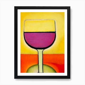 Lemon Drop Paul Klee Inspired Abstract 4 Cocktail Poster Art Print