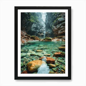 Water In A Cave Art Print