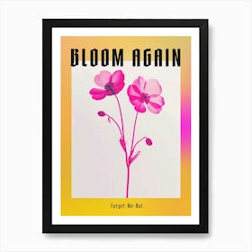 Hot Pink Forget Me Not 1 Poster Art Print