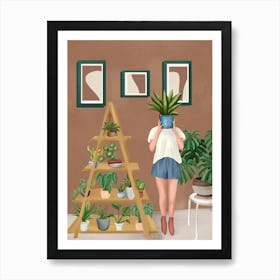 Wooden floors, walls and window sills 1 Art Print