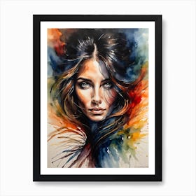 Portrait Of A Woman 6 Art Print