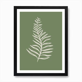 Botanical Style Fern Leaf Art Print