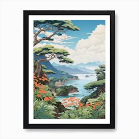 The Ogasawara Islands In Tokyo, Ukiyo E Drawing 2 Art Print