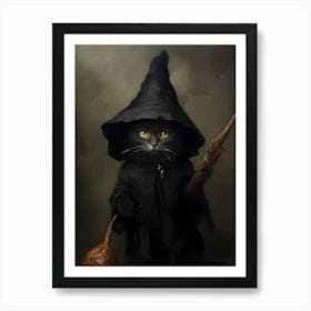 Halloween Decor, Cat Poster Art Print