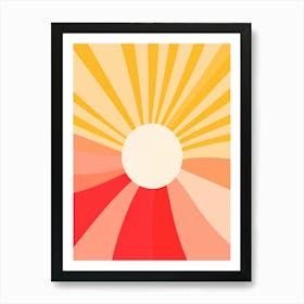 Abstract Sunburst Art Print