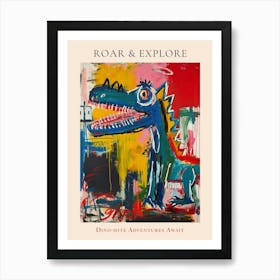 Graffiti Abstract Dinosaur 2 Poster Art Print