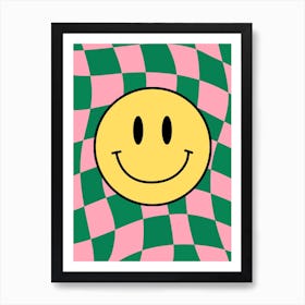 Checkered Bliss Art Print