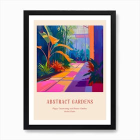 Colourful Gardens Phipps Conservatory And Botanic Gardens Usa 3 Red Poster Art Print