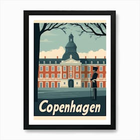 Aihrgdesign A Classic 1960s Travel Poster For Copenhagen 3 Art Print