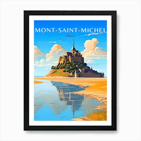 France Mont Saint Michel Travel Art Print