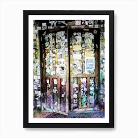 Here I Opened Wide The Door. Darkness There And Nothing More Art Print