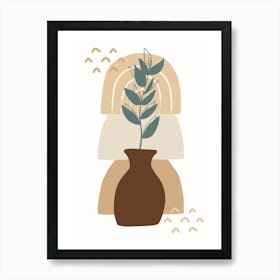 Plant In A Vase Art Print