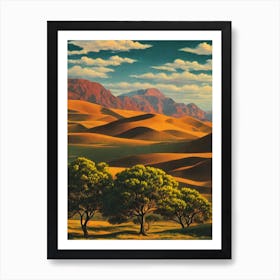 Namib 2 Vintage Poster Art Print