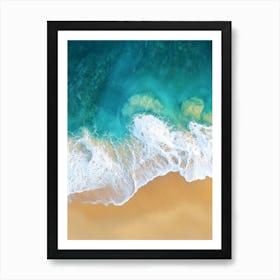 Aerial View Of A Beach 87 Art Print