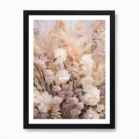 Boho Dried Flowers Lilac 5 Art Print