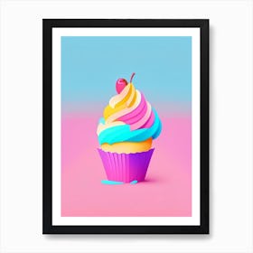 Cupcake Cake Bakery Product Pop Matisse 2 Flower Art Print