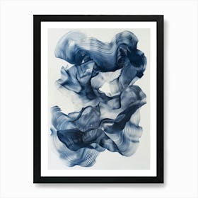 'Blue Wave' 14 Art Print