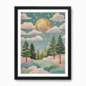 Disco Ball In The Sky Art Print