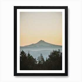 Washington Mountain Sunset Art Print