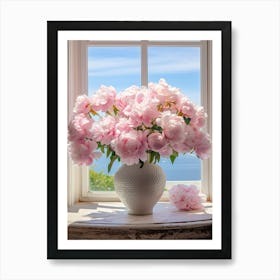 Peony Perfection: Vase Wall Art Print Art Print