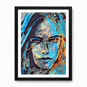 Abstract - Woman'S Face Art Print