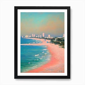 South Beach Miami Florida Monet Style Art Print