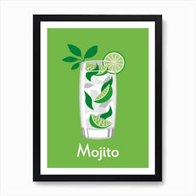 Mojito Green Art Print