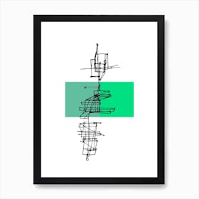 Green Scales Art Print