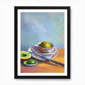 Avocado Still Life Painting vegetable Art Print