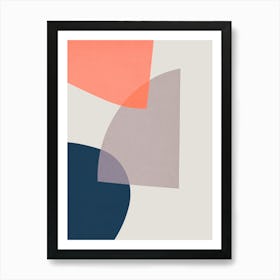 Harmonious abstract collage 26 Art Print